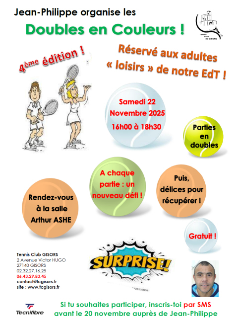 Doubles en couleurs 2025