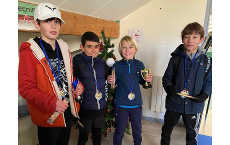 Tournoi U10 niveau vert du TCVT : Samuel finaliste !